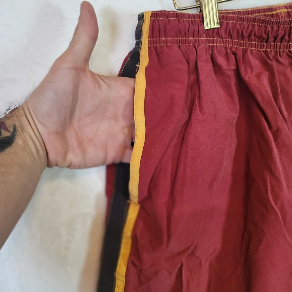 Y2K Retro Swim‎ Trunks Beach Surf Vacation Cruise Red Mens Size S
